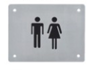 Biểu tượng nhận dạng cảm ứng mù chữ Braille Biểu tượng nhà vệ sinh cho khách sạn