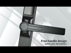 Đường hẻm hẹp, khóa thông minh, vật liệu hợp kim kẽm, cửa sổ màn hình, tay cầm ngắn 3.0, th