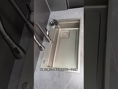 Toàn bộ bộ ngập nước bồn rửa nhà bếp thép không gỉ bồn rửa chén đơn lớn với khay đĩa Unde