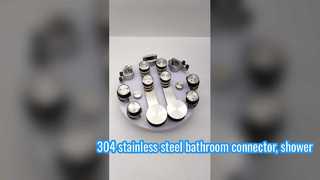 Đầu nối phòng tắm inox 304, thanh cố định kính phòng tắm, phụ kiện ngũ kim, mặt bích