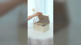 Hộp đựng trang sức trực tiếp xuyên biên giới cỡ lớn, nhẹ, sang trọng, cao cấp, nhiều lớp, dung tích lớn
