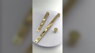 Cửa đồng hoàn toàn có chốt giấu, cửa gỗ mở đôi, chốt vô hình mở rộng, giấu