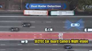 2026 SECTEC Camera Bảo Vệ Ô Tô 24/7 Đỗ Xe Radar Phát Hiện Ống Kính Tầm Nhìn Ban Đêm UBOXPRO Ứng Dụng Liên Tục R