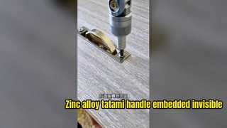 Hợp kim kẽm tatami xử lý nhúng đồ nội thất vô hình tay nắm cửa giấu bệ xoay cabine