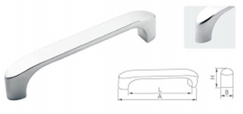 Tủ tay cầm bằng thép không gỉ 201 Cửa rung 160mm Đánh bóng