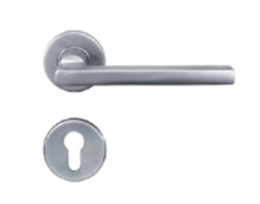 Tay nắm cửa đòn bẩy bằng thép không gỉ châu Âu với tấm Escutcheon