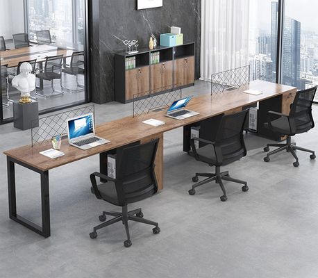 Bàn nội thất văn phòng Máy trạm văn phòng hai người Melamine