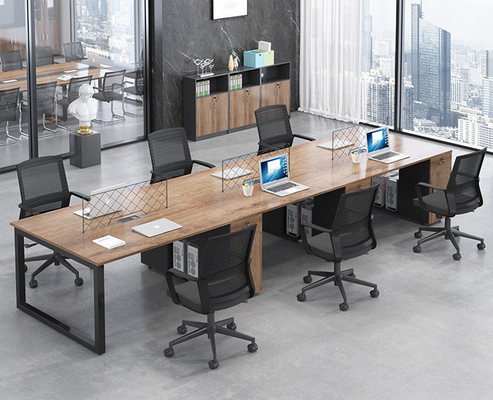 Bàn nội thất văn phòng Máy trạm văn phòng hai người Melamine