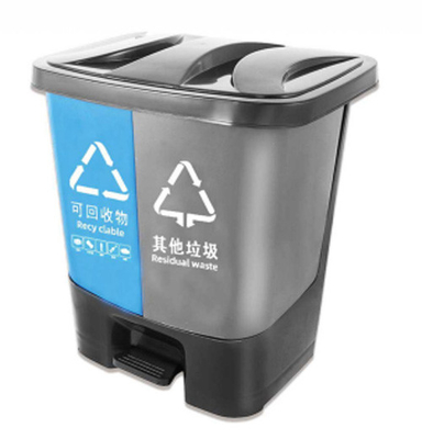 Nhà sản xuất 120l 240l 360l 660l 1100l thùng rác ngoài trời lớn bằng nhựa có bánh / thùng rác / thùng rác để bán
