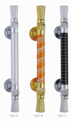 Knurling đồ nội thất nhôm đồ nội thất cửa bếp ngăn kéo tay cầm với chân nhựa