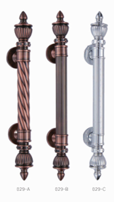 Antique Chrome Craft Pull Handle Aluminum And SUS Luxury Decor Khách sạn lớn Solid Wood Door Handle
