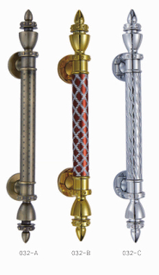 Antique Chrome Craft Pull Handle Aluminum And SUS Luxury Decor Khách sạn lớn Solid Wood Door Handle