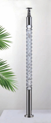 2024 Nội thất sang trọng tinh thể cột balustrade acrylic balustraster cầu thang cầu thang thiết kế tay kệ