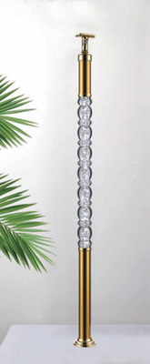 2024 Nội thất sang trọng tinh thể cột balustrade acrylic balustraster cầu thang cầu thang thiết kế tay kệ