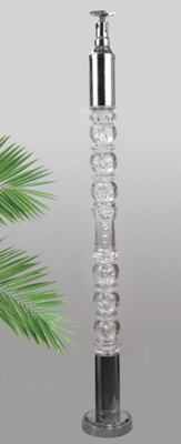 2024 Nội thất sang trọng tinh thể cột balustrade acrylic balustraster cầu thang cầu thang thiết kế tay kệ