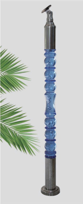 2024 Nội thất sang trọng tinh thể cột balustrade acrylic balustraster cầu thang cầu thang thiết kế tay kệ