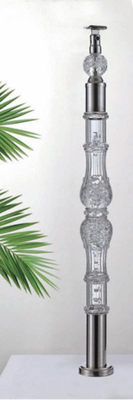 Acrylic Crystal Baluster Hành lý minh bạch tùy chỉnh kích thước vàng sang trọng trang trí Acrylic Stai