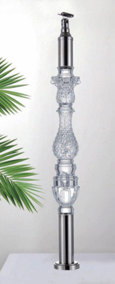 Acrylic Crystal Baluster Hành lý minh bạch tùy chỉnh kích thước vàng sang trọng trang trí Acrylic Stai