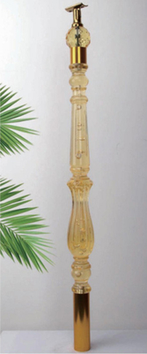 Luxury Clear Crystal Acrylic Handrail Cột Cầu thang Acrylic Railing