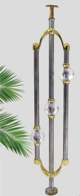 Vòng ống Acrylic Balustrade Post Crystal cầu thang ban công Cột trụ cho Acrylic Railing thiết kế hiện đại