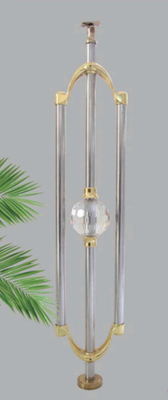 Vòng ống Acrylic Balustrade Post Crystal cầu thang ban công Cột trụ cho Acrylic Railing thiết kế hiện đại