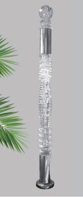 Acrylic cầu thang hàng rào đẹp Crystal tay hàng rào cho cầu thang
