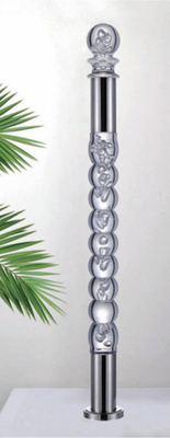 Crystal Hand Railing Acrylic Stair Balustrade Crystal Newel Post Rail Post Acrylic Baluster cho các hàng rào cầu thang