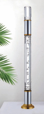 Cầu thang acrylic nội thất cao cấp Lớp rào cầu thang nhựa Cầu thang cầm tay Crystal Glass Stair Pillar Clear Acrylic Baluster