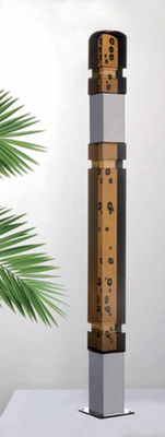Cầu thang acrylic nội thất cao cấp Lớp rào cầu thang nhựa Cầu thang cầm tay Crystal Glass Stair Pillar Clear Acrylic Baluster