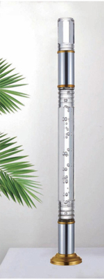 Cầu thang acrylic nội thất cao cấp Lớp rào cầu thang nhựa Cầu thang cầm tay Crystal Glass Stair Pillar Clear Acrylic Baluster