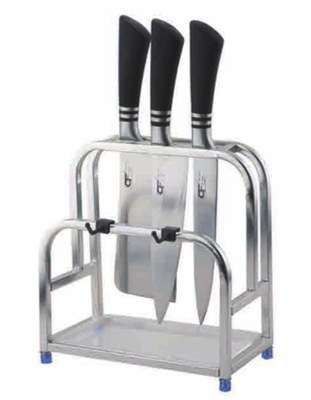 Đứng phong cách thép không gỉ đa chức năng dụng cụ nhà bếp lưu trữ dao cầm rack
