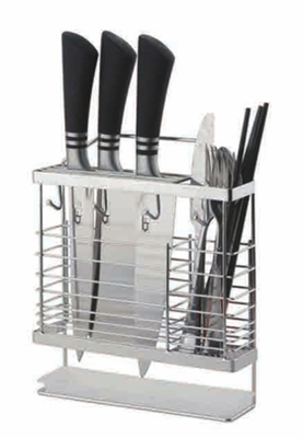 Đứng phong cách thép không gỉ đa chức năng dụng cụ nhà bếp lưu trữ dao cầm rack