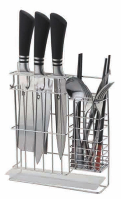 Đứng phong cách thép không gỉ đa chức năng dụng cụ nhà bếp lưu trữ dao cầm rack