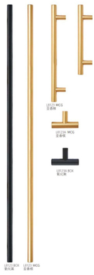 Đồng nhôm rắn được gắn trên đồ nội thất tủ quần áo cầm tay cho trang trí nhà L 150mm x W34.5mm x D 18.4m