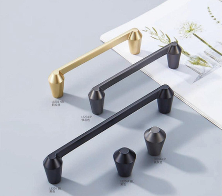 Vintage phong cách châu Âu đồ nội thất tay cầm đồ nội thất phụ kiện tay cầm Golden Door Handle