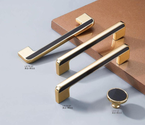 Vintage phong cách châu Âu đồ nội thất tay cầm đồ nội thất phụ kiện tay cầm Golden Door Handle