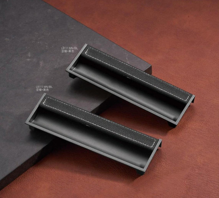 Nhựa kim loại kẽm bán buôn Modern Luxury Kitchen Cabinet Handle Matt Gold Black Wardrobe Door Drawer Furniture Pull Handle