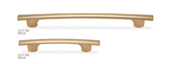 Phong cách châu Âu mới Luxury Zinc Alloy Brushed Nickel Gold Straight Bar Cabinet Door Hardware Interior Closet Knurled Hand
