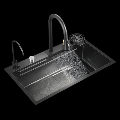 Nhập khẩu đơn giản thiết kế tùy chỉnh hiện đại hình chữ nhật kim loại đồng Chrome hai bồn rửa nhà bếp cho sử dụng tại nhà