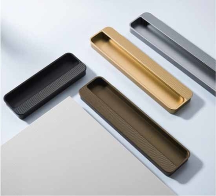 Nhúng nhôm ẩn giấu kéo kéo tay cầm cho tủ quần áo nhà bếp