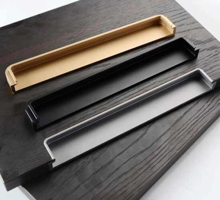Tùy chỉnh chiều dài nhôm giấu tay cầm cho tủ quần áo với nhìn rõ ràng