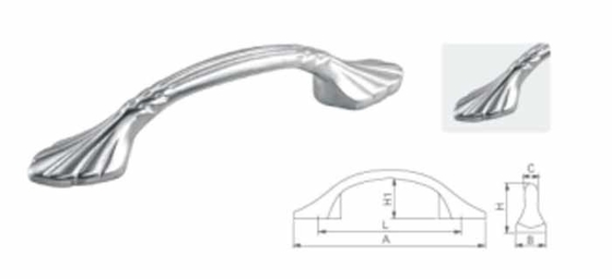 Thép SUS304 Tủ cầm đồ nội thất thép không gỉ 304 tay cầm tủ bếp tay cầm cửa