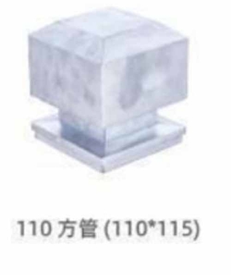 Phụng tạ bảo vệ thép thép Cột bảo vệ thép hình tròn phủ đầu vuông