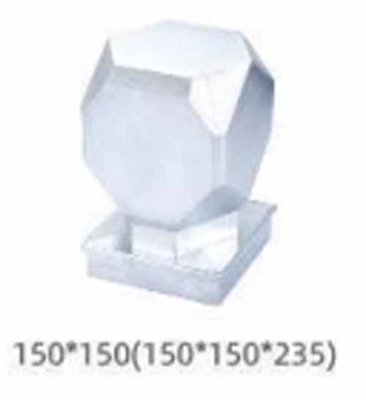 Guardrail ngoài trời hàng rào thép galvanized Post Cap Tube Cap cho hàng rào vườn