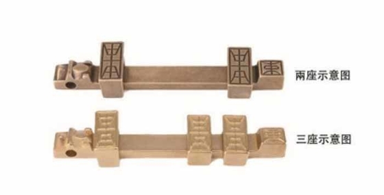 GRH Chinese Style Gate Latch And Bolt Antique Pure Copper Lock Catch For Ancient Wooden Doors