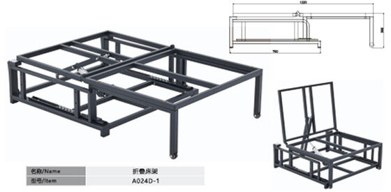 Sofa Bed Frame Sofa Mechanism Bed System Foldable Frame for Space Saving Furniture