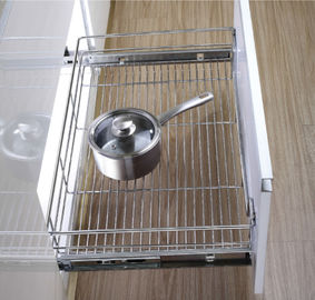 Thép không gỉ kéo ra dây ngăn kéo Giỏ phụ kiện trang trí nhà bếp hiện đại