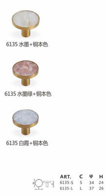 Tay cầm kéo phần cứng sang trọng nhẹ Tay nắm cửa tủ quần áo bằng đồng thau rắn