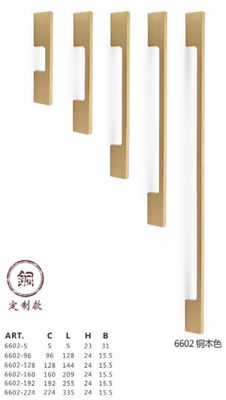 Tủ quần áo hạng nặng Tay nắm phần cứng Kéo Tay nắm cửa vào bằng đồng thau