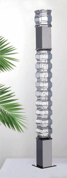 Cầu thang acrylic nội thất cao cấp Lớp rào cầu thang nhựa Cầu thang cầm tay Crystal Glass Stair Pillar Clear Acrylic Baluster